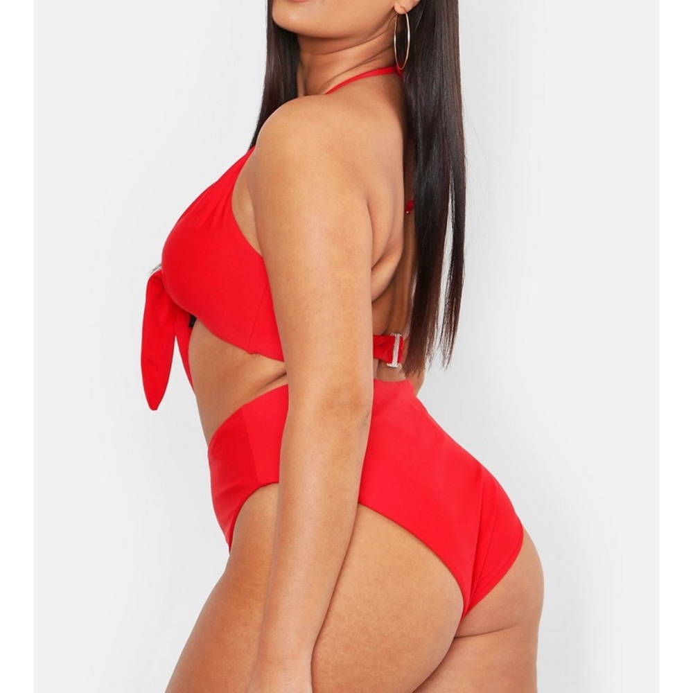 Red bathing suit from boohoo, never worn.